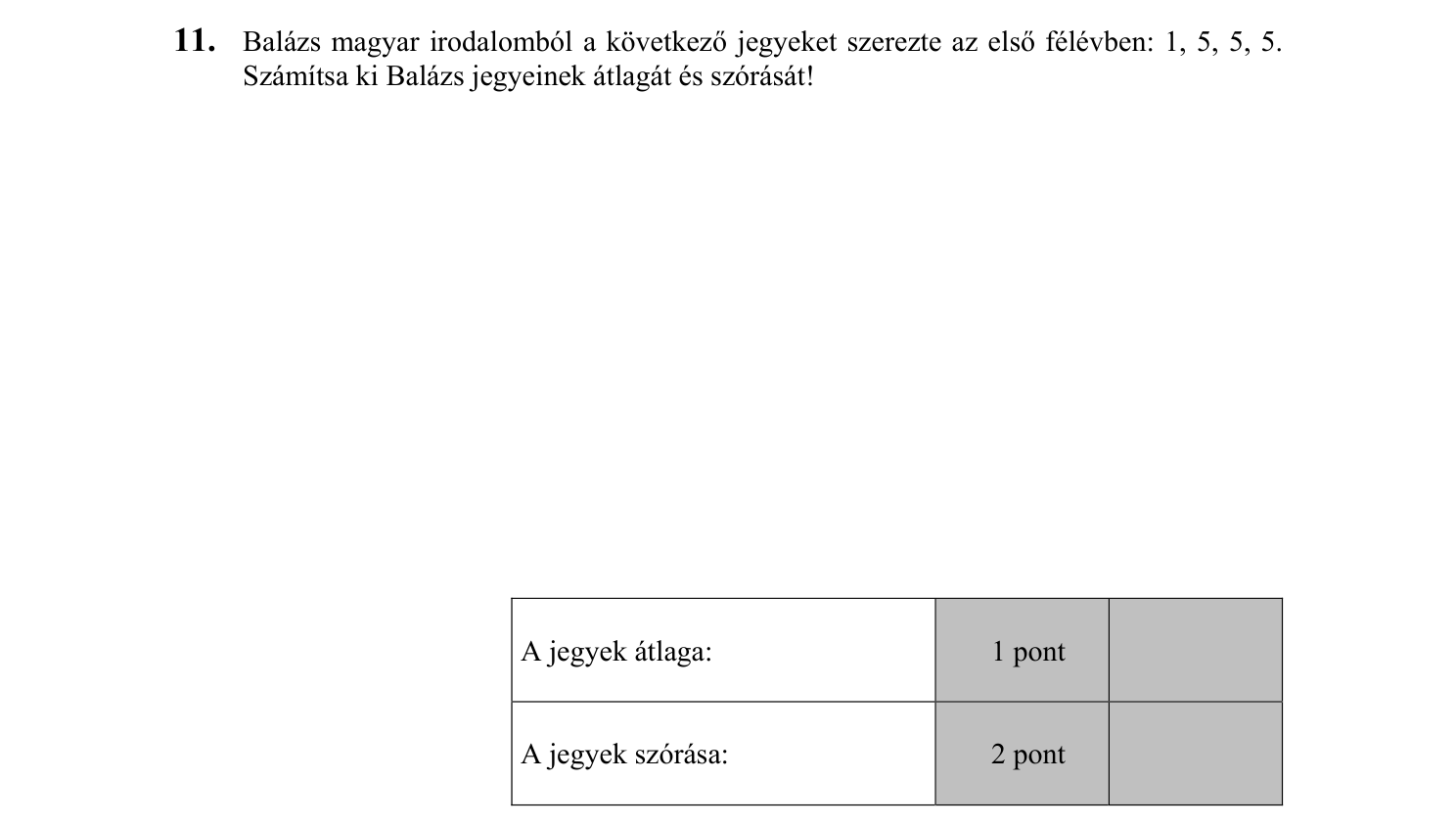 11. feladat